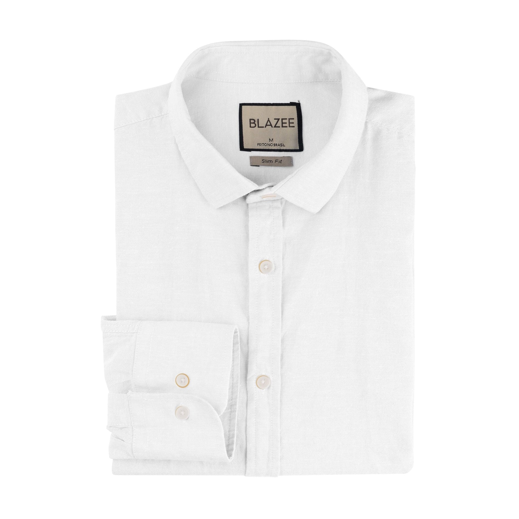 Camisa de Linho Manga Longa - Ocean